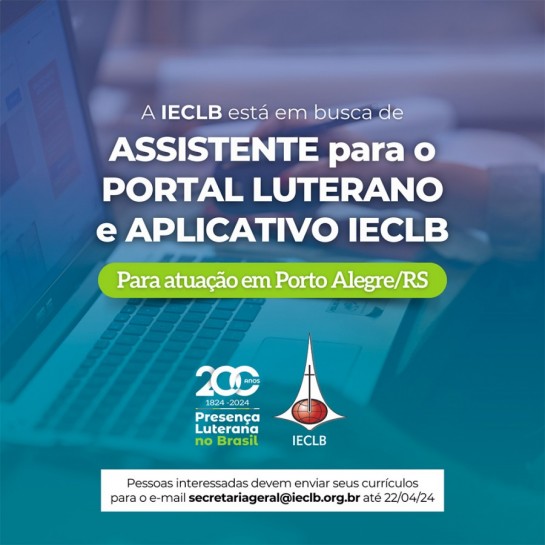 Portal Luteranos Vaga Para Assistente Na Rea Do Portal Luterano E