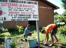 Mutirão de alguns membros em Boa Vista - RR