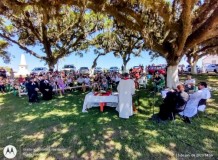 Celebração pelos 165 anos de Imigração Alemã-Pomerana na Coxilha do Barão, em Picada Moinhos.