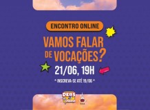 Últimos dias para inscrição no encontro online “Vamos falar sobre vocações”