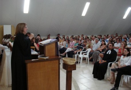 Culto de despedida da Pa. Silvia Genz, na Comunidade de Chapecó