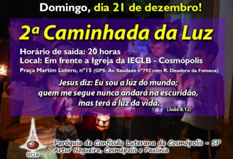 2ª Caminhada da Luz em Cosmópolis - SP