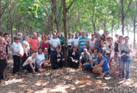 Culto pelo início da produção do seringal da Comunidade de Gaúcha do Norte/MT