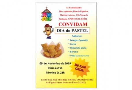 DIA DO PASTEL: Deliciosa combinação de Comunhão e Compromisso!