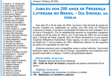 Boletim Arco-íris - Maio de 2024 - Paróquia do ABCD, Santo André/SP