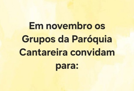 GRUPOS CONVIDAM - NOVEMBRO DE 2024